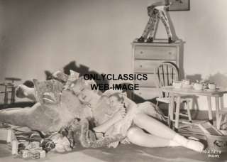 1932 CUTE MARY CARLISLE BABY DOLL TOY TEA SET MGM PHOTO  
