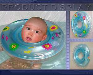 Safe Baby INFANT Bath Swim Aids Neck Float Ring Blue b2  