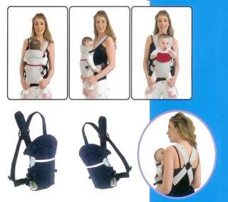 New Front & Back Baby And Kids Carrier Backpack Sling Blue 5005  