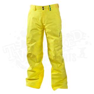 NEW 2012 ONeill Escape Hammer Insulated Snowboard Pants   Yellow   XX 
