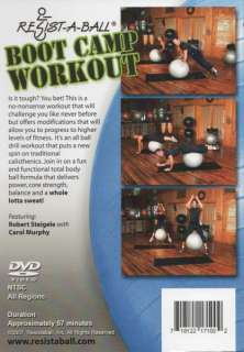   BALL BOOT CAMP WORKOUT DVD RESISTABALL NEW SEALED BOOTCAMP EXERCISE