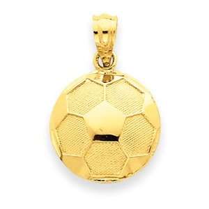  14k Gold Soccer Ball Pendant Jewelry