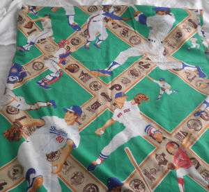 vintage Baseball MLB Flat Twin Sheet all teams  