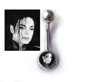 Michael Jackson Belly Ring Collection 3 Body Jewellery  