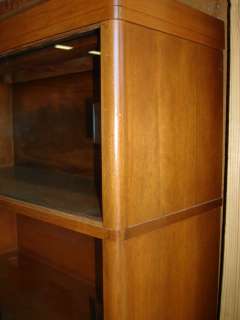 1950s Barristers Bookcase Sliding Glass Doors 5 Section  