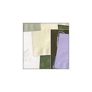  Monogrammed Embossed Guest Towels, 5 Designs, 50 per Set 