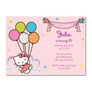  Birthday Party Invitations   Hello Kitty Helpful Birdies 