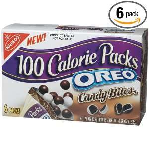 100 Calorie Packs Oreo Candy Bites, 6 Count Boxes (Pack of 6)