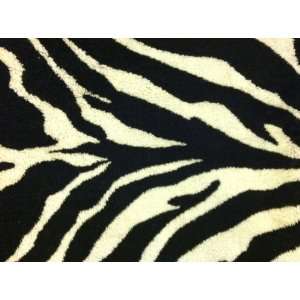  Black & White Zebra Print Bath Towel ~ 3 Piece Set: Home 