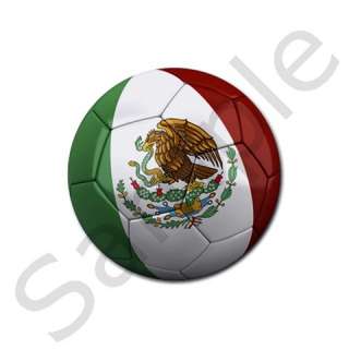 Mexico Mexican Flag Soccer Ball Coaster Coasters 4 pack  