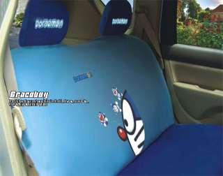 New Universal Lovely Doraemon Car Seat Cover Set 10pcs  