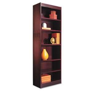  Narrow Profile Bookcase, Wood Veneer, 6 Shelf, 24w x 12d x 