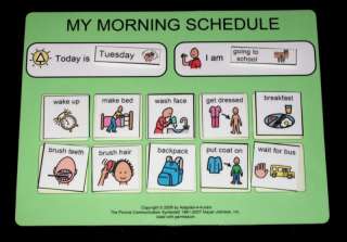 School Day Schedule~Classroom~PECS/Autism/Transitions~  