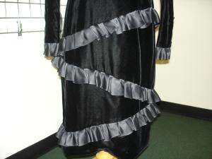 CAROLINA HERRERA black velvet evening dress 8 CLASSY  