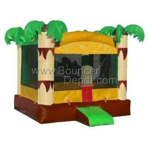  Residential Tropical Jumper Bounce House: Toys & Games