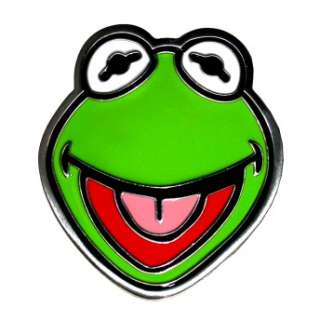   Muppets Jim Henson Kermit The Frog Face Cartoon TV Show Belt Buckle