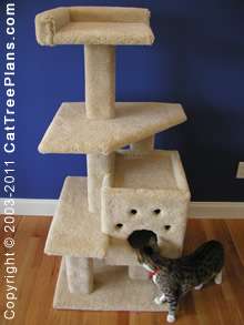 DIY Cat Tree Plans Tower