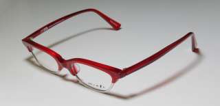   MIKLI 130 RED/SILVER CAT EYES AUTHENTIC EYEGLASS/GLASSES/FRAMES WOMENS
