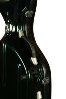 high quality black fiberglass cello case /wheells 4/4  