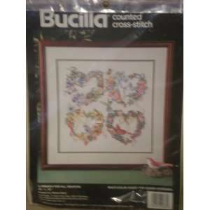  Bucilla A Wreath for All Seasons Counted Cross Stitch Kit 