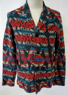 OBEY CLOTHING CHEROKEE MENS CARDIGAN SWEATER NATIVE AMERICAN ART NWT 