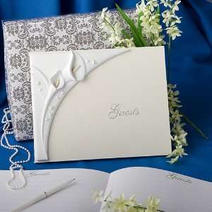 Calla Lily Design Wedding Guest Book 2406