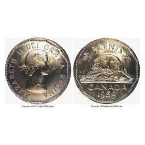  1959 Canadian Nickel    extra fine 