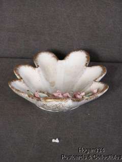 Vintage Lefton China Clam Shell with Flowers  