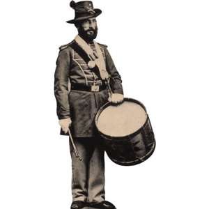   Drummer Civil War Cardboard Standee Standup Cutout