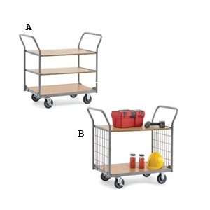 RELIUS SOLUTIONS Wood/Steel Utility Carts:  Industrial 