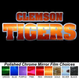   Two Chrome Colors 8 inch Auto Car Truck Window Sticker Decal  