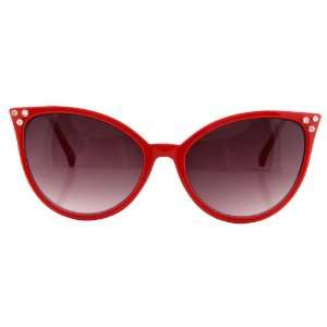  Modern Cat Eyes Red Frame Smoke Glasses Sunglasses Toys 
