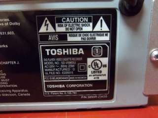 Toshiba SD V596SU VHS VCR / DVD Player Combo w/ remote  