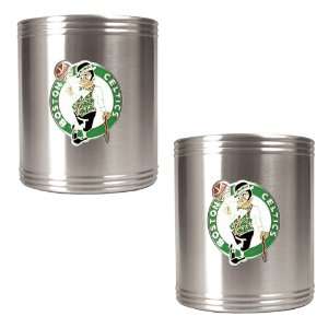 Boston Celtics 2pc Stainless Steel Can Holder Set  Kitchen 