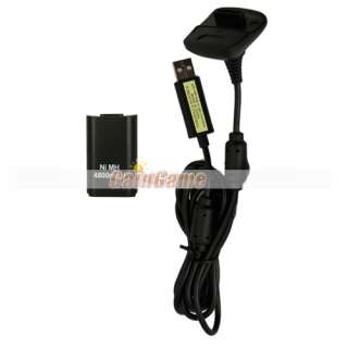 4800mAh BATTERY PACK CONTROLLER CHARGE KIT FOR XBOX 360  