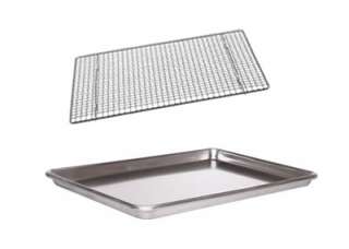   suggests these Great Jelly Roll Pan or Cookie Sheet plus Cooling Rack