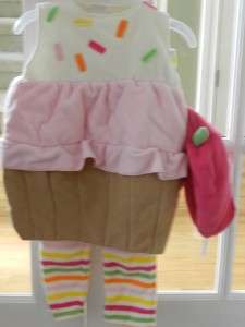 NEW OLD NAVY CUPCAKE HALLOWEEN COSTUME SIZE 2T 3T  