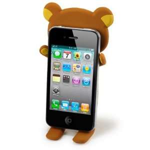 Brown Rilakkuma bear cute lovely 3D iphone 4 4S phone Mobile Stand 