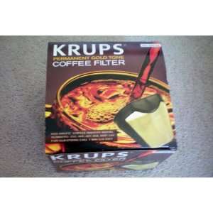 KRUPS Permanent Gold Tone Coffee Filter    Fits KRUPS Coffee Makers 