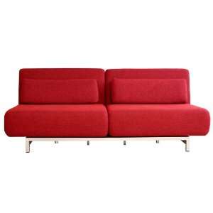   Seat Convertible Sofa Chair Bed (Red) LK06 2 D 06 RED