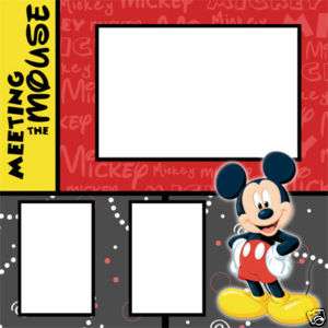 Disney Fab 5 Digital Scrapbook Premade Kit • 5 Pages  