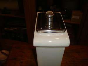 Porcelain Soda Fountain Syrup Dispenser w Ladle Vintage  
