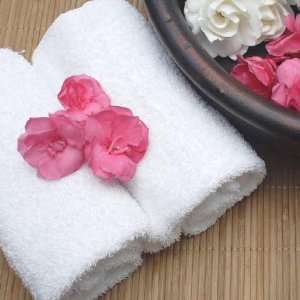   White or Sage Organic Cotton Bath Towels 3 Piece Set