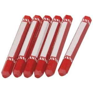  6 Pack Lumber Red Marking Crayons