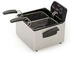   Kitchen Dual Oblong Basket 12 Cup Electric Deep Fryer Stainles Steel