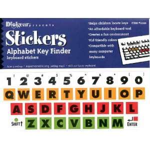 Kids Computer Keyboard Alphabet Key Finder Stickers   Upper Case 