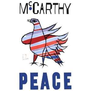  Peace McCarthy Signed by Ben Shahn   1968