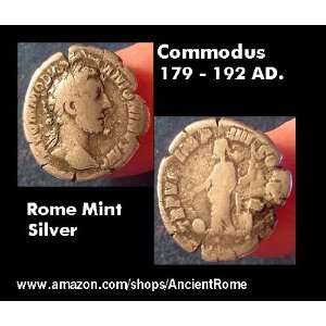  Emperor of Rome COMMODUS. ROME MINT. SILVER DENARIUS COIN 