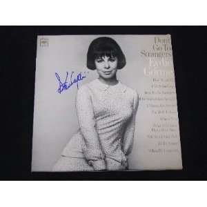 Eydie Gorme Dont Go to Strangers   Signed Autographed Record Album 