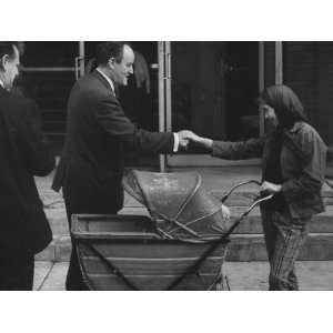  Hubert Humphrey Shaking Hands with a Voter While 